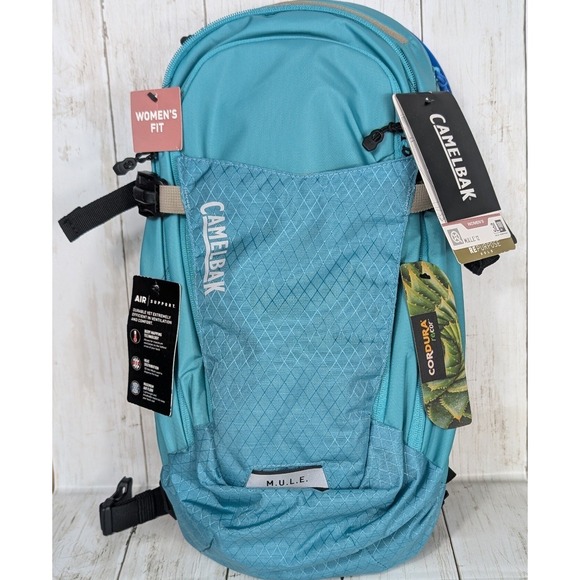 Camelbak Handbags - CamelBak M.U.L.E. 12 Hydration Backpack Womens Teal Blue Hiking MTB NEW